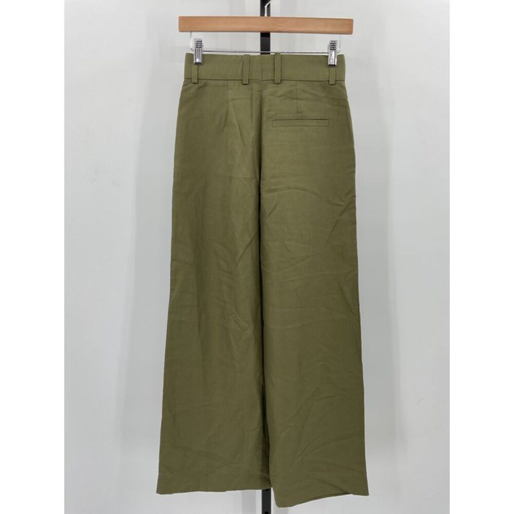 Olive Green Wide-Leg Women's Pants - Picture 2 of 6